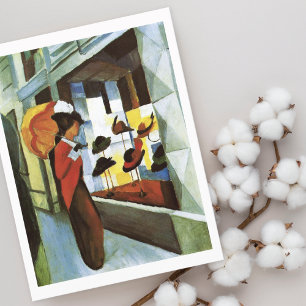 Carte Postale La boutique Casquette August Macke