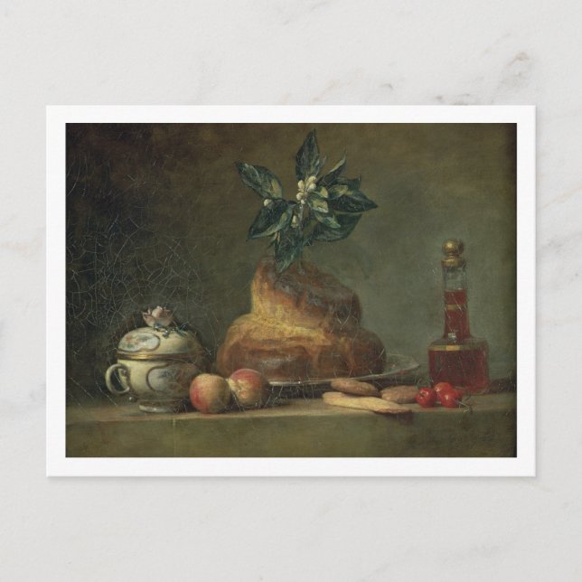 Carte Postale La Brioche ou le Dessert, 1763 (huile sur toile) (Devant)