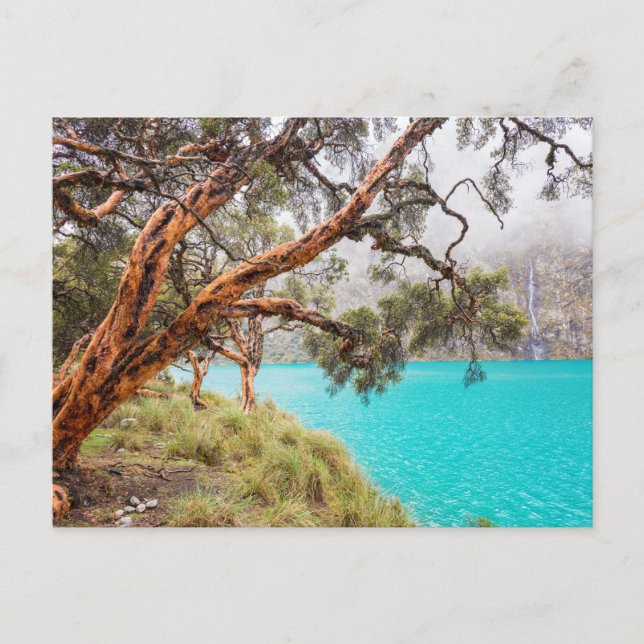 Carte Postale La bruma y el lago, Huaraz, Pérou. (Devant)
