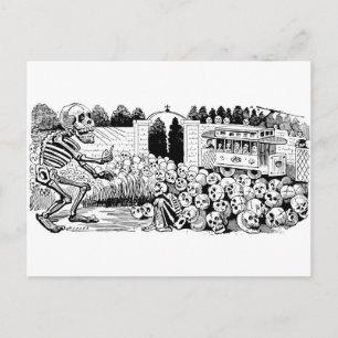Carte Postale La Calavera des Trolley Cars c. 1907, Mexique