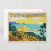 Carte Postale La Californie côtière (Devant / Derrière)