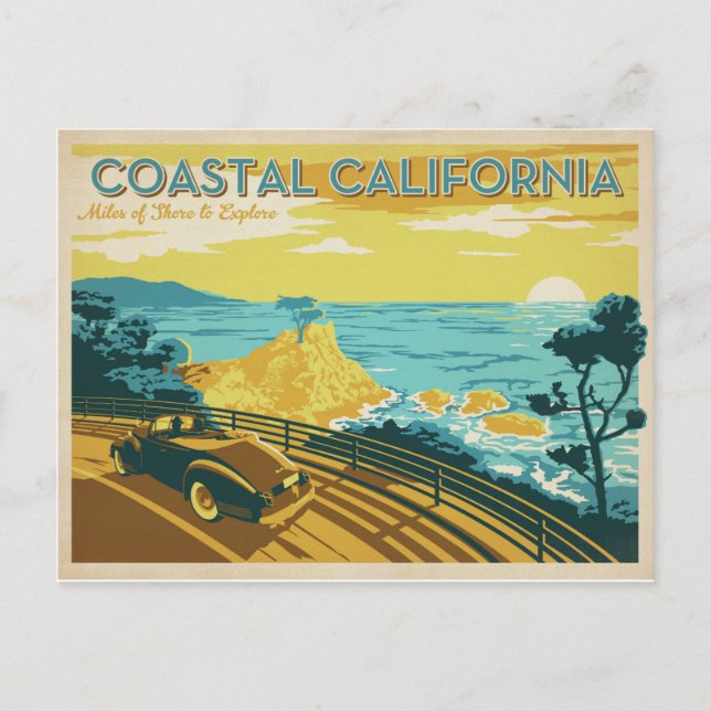 Carte Postale La Californie côtière (Devant)