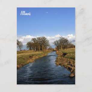 Carte Postale La campagne de l'Illinois