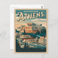 La capitale vintage d'Athènes de Grèce cadeaux