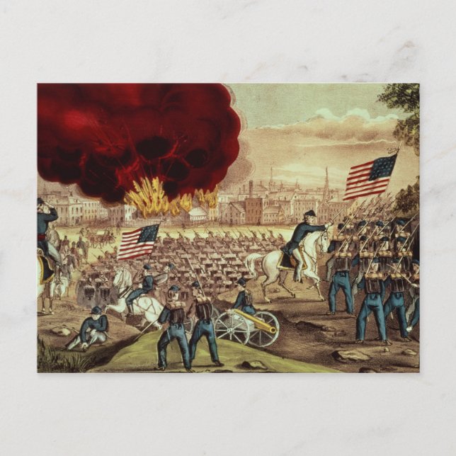 Carte Postale La capture d'Atlanta par l'armée des syndicats (Devant)