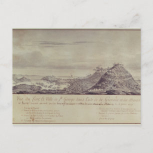 Carte Postale La capture française Grenade, 1779