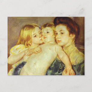 Carte Postale La Caresse. 1902, Mary Cassatt