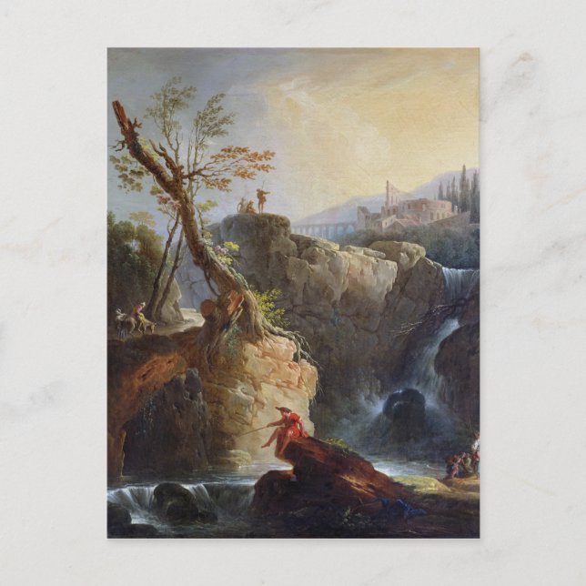 Carte Postale La cascade, 1773 (Devant)