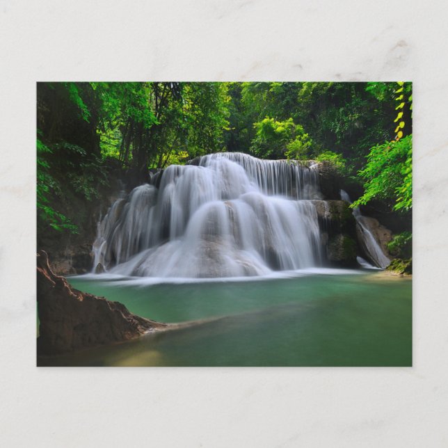 Carte Postale La cascade d'Erawan | Kanchanaburi, Thaïlande (Devant)