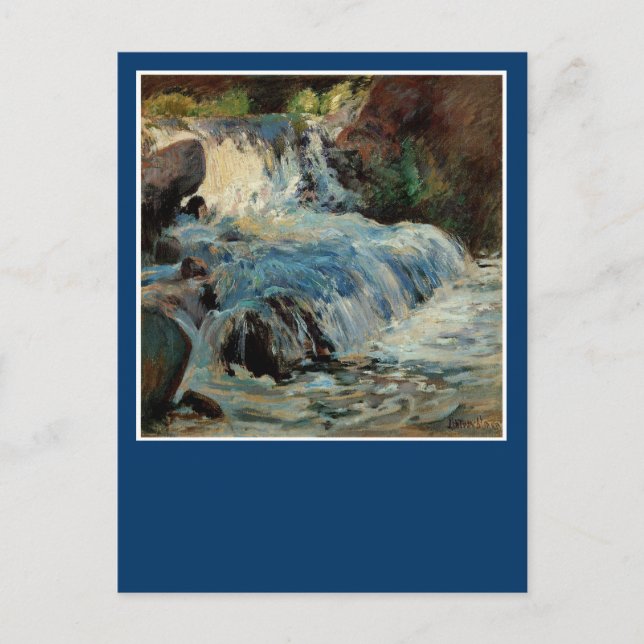 Carte Postale La cascade par John Henry Twachtman (Devant)