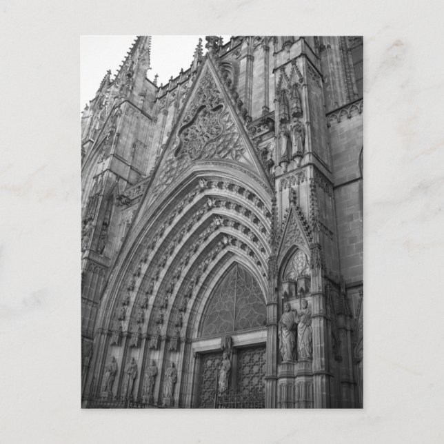 Carte postale La Catedral (Barcelone, Espagne) (Devant)