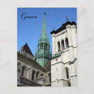 Carte Postale la cathédrale de genève