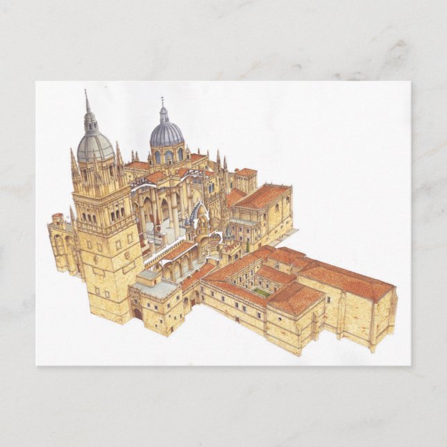 Carte Postale La cathédrale de Salamanque. Espagne (Devant)
