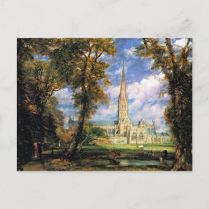 Carte Postale La cathédrale de Salisbury du parc de l'évêque