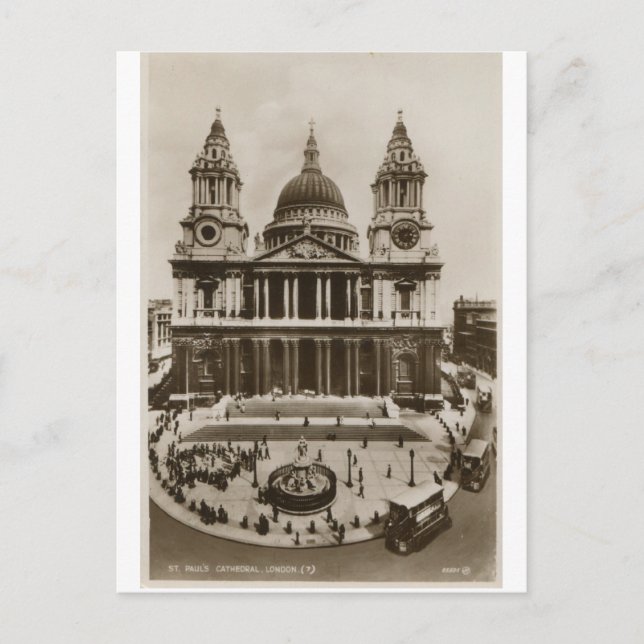 CARTE POSTALE LA CATHÉDRALE DE ST PAULU LONDRES (Devant)