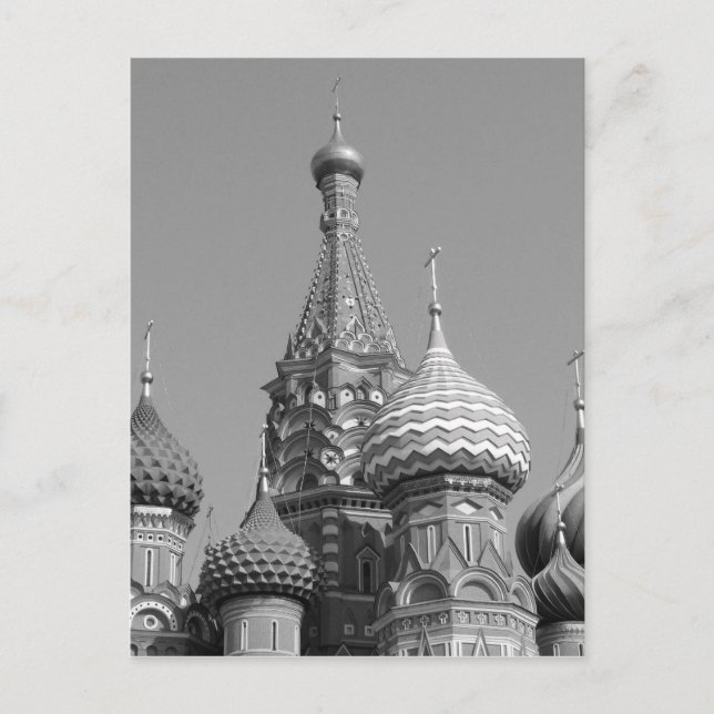 Carte Postale La cathédrale du B&W Saint Basil (Devant)