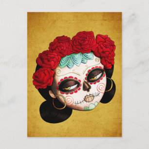 Carte Postale La Catrina - Dia de Los Muertos Girl