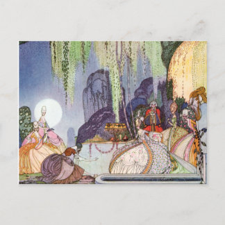 Carte Postale La Cendrillon de Kay Nielsen au bal