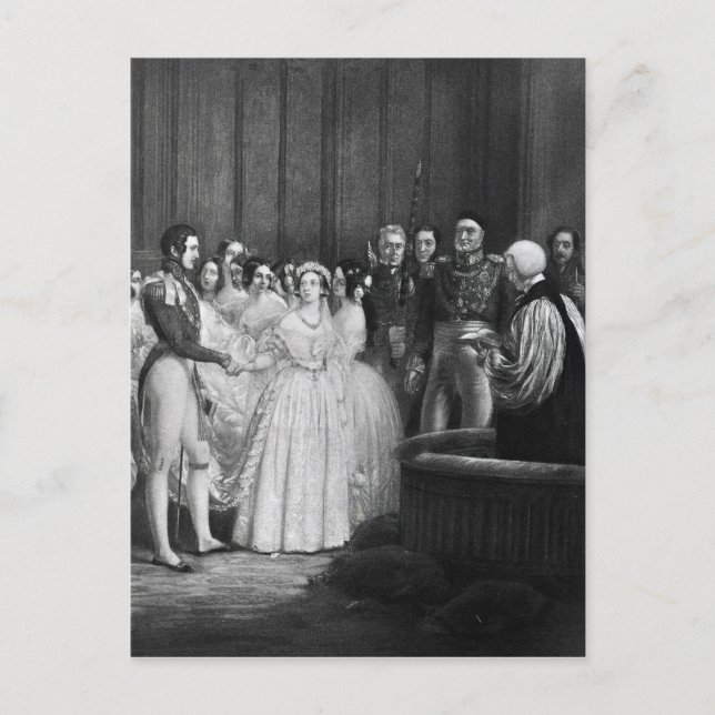 Carte Postale La cérémonie mariage (Devant)