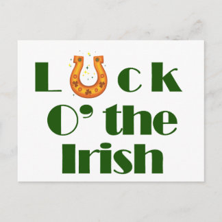 Carte Postale La chance aux Irlandais