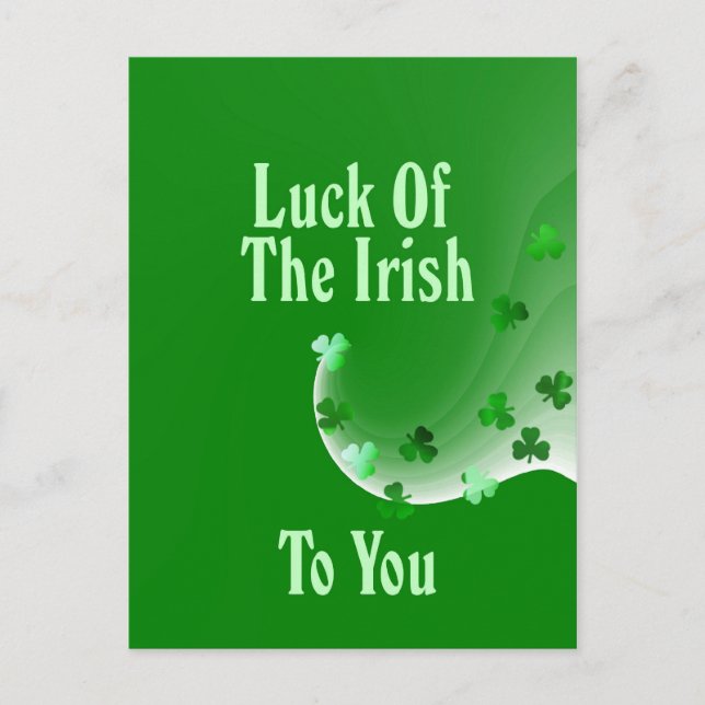 Carte Postale La Chance Des Irlandais Pour Vous (Devant)