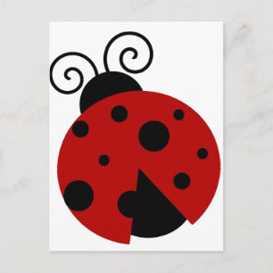 Carte Postale La chance est un joli dessin d'insecte de dessin a