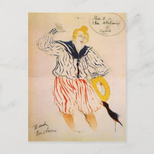 Carte Postale La chanson de marin de Toulouse-Lautrec