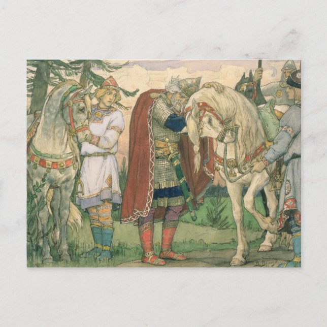 Carte Postale La Chanson du Prince Oleg, 1899 (Devant)