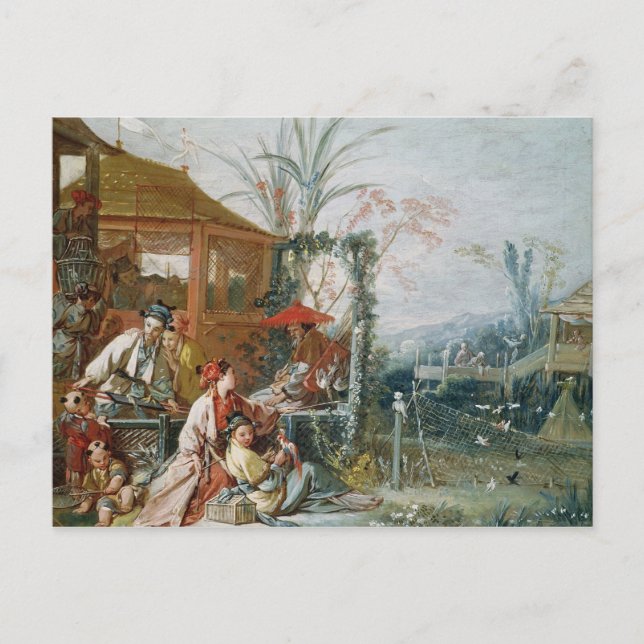 Carte Postale La chasse chinoise, c.1742 (Devant)