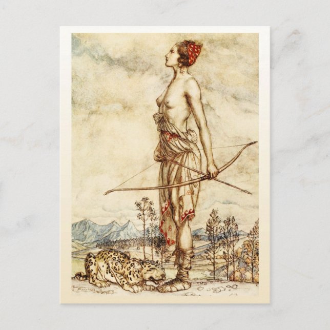 Carte Postale La Chasse Diana (Devant)