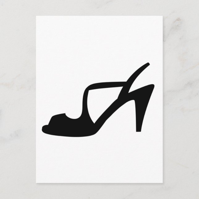 Carte Postale La chaussure de la femme (Devant)