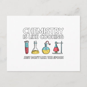 Carte Postale La chimie est comme la Cuisine