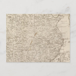 Carte Postale La Chine, divisée en deux grandes provinces