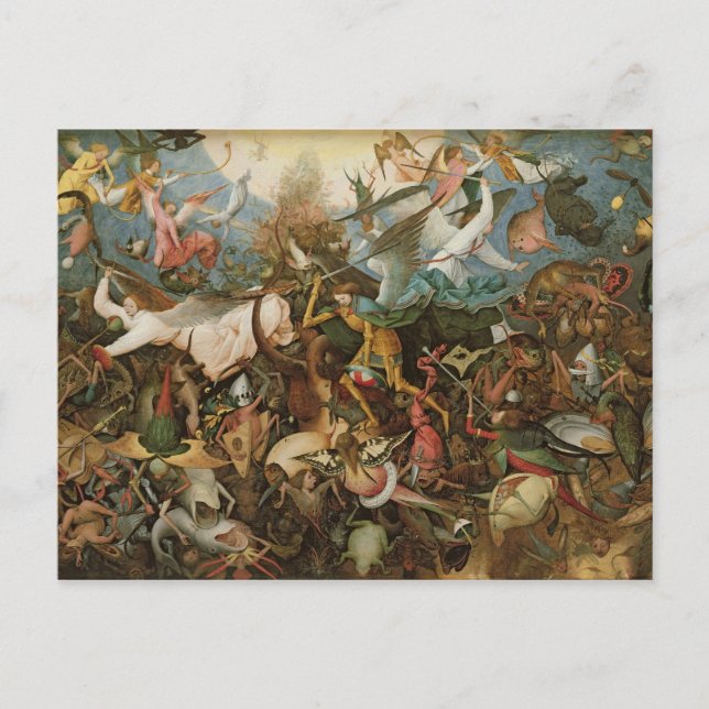 Carte Postale La chute des anges rebelles, 1562 (Devant)