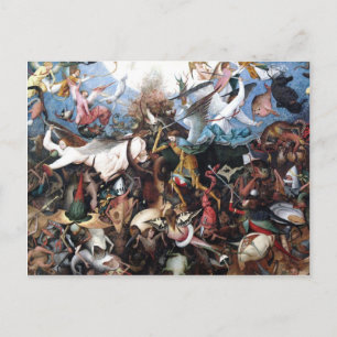 Carte Postale La chute des anges rebelles par Pieter Bruegel