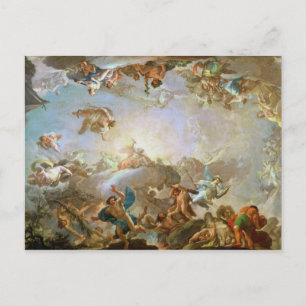 Carte Postale La Chute des Géants assaillit Olympus, 1764 (oi
