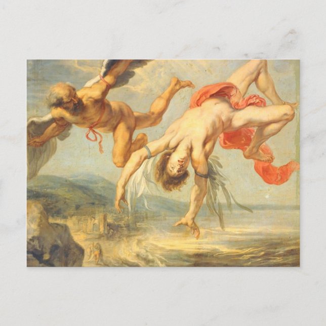 Carte Postale La Chute D'Icarus Par Jacob Peter Gowy (Devant)