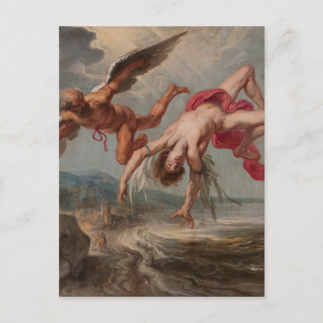 Carte Postale La chute d'Icarus (par Jacob Peter Gowy) (Devant)