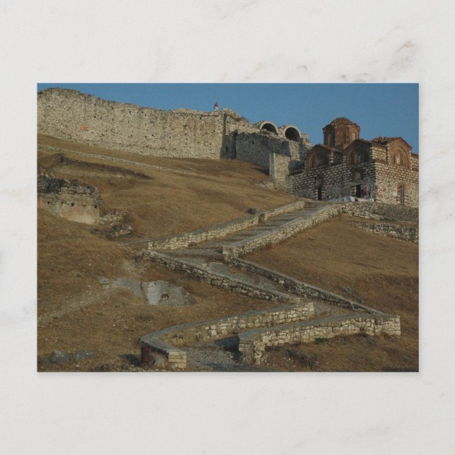 Carte Postale La Citadelle De Berat (entrée), Alba (Devant)