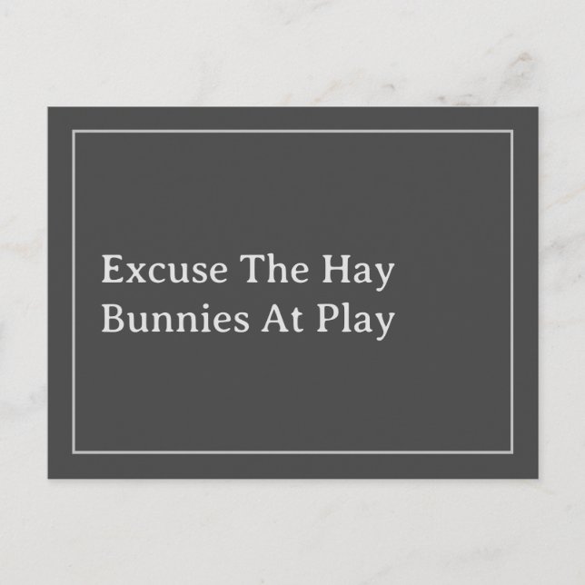 Carte Postale La citation de foin de Bunny Lover (Devant)