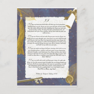 Carte Postale La clé de l'avenir FI par Rudyard Kipling