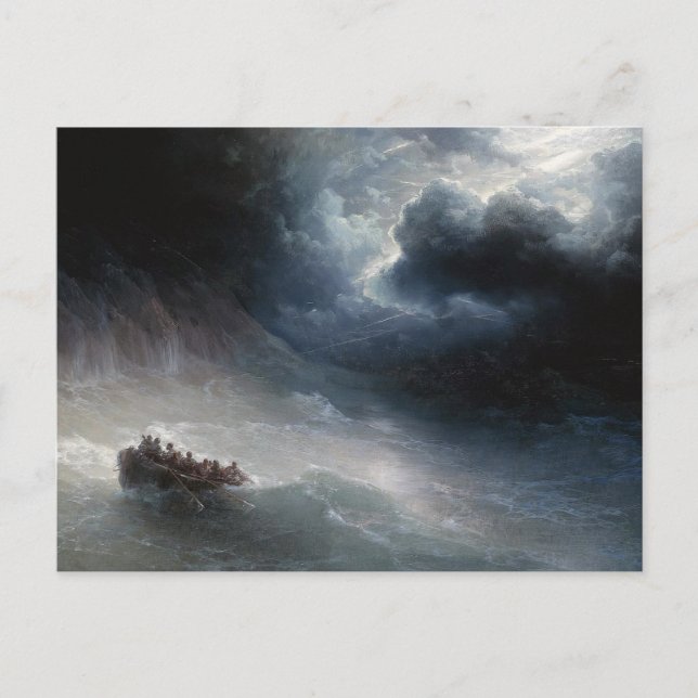 Carte Postale La Colère des mers Ivan Aivazovsky (Devant)