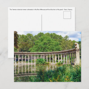 Carte Postale La colonnade du Parc Monceau - Paris, France