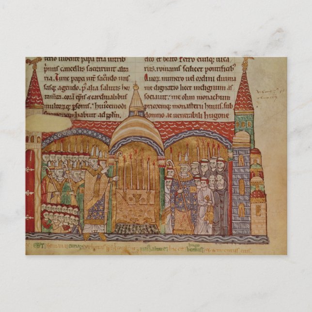 Carte Postale La consécration de l'Église à Cluny (Devant)