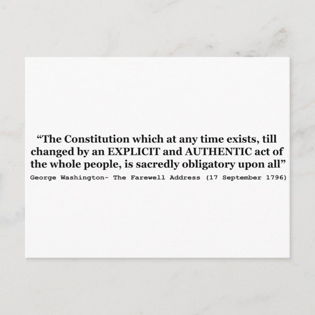 Carte Postale La Constitution est sacrément obligatoire pour tou (Devant)