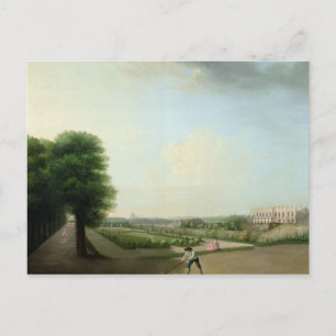 Carte Postale La construction de la place Louis XV