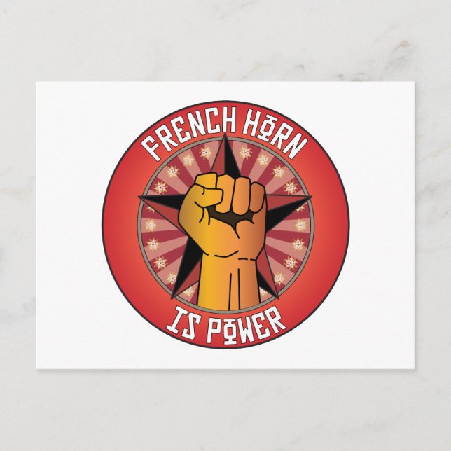 Carte Postale La Corne Française est puissance (Devant)
