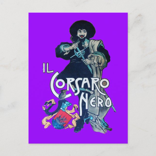 CARTE POSTALE LA CORSAIRE NOIRE (Devant)