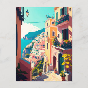Carte Postale La côte amalfitaine en italie
