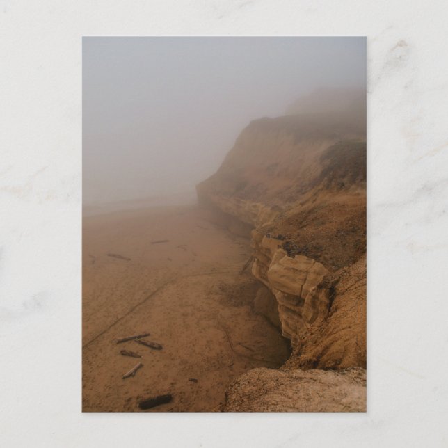 Carte Postale La côte californienne dans le brouillard (Devant)